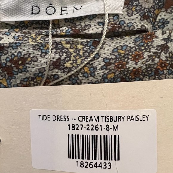 DÔEN Tide Cream Tisbury Paisley Dress - Picture 5 of 7